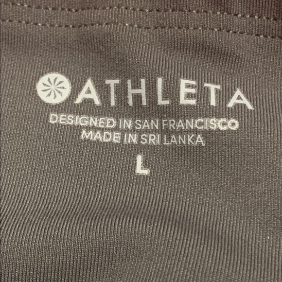 Athleta Salutation High Rise Stash Pocket PreOwned 2 Tone Dk/Heather Gray Size L - Picture 4 of 8